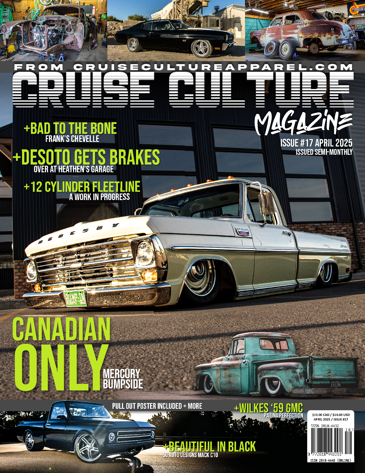 April 2025 "Canada Only Mercury Bumpside" Issue #17 - Cruise Culture Magazine