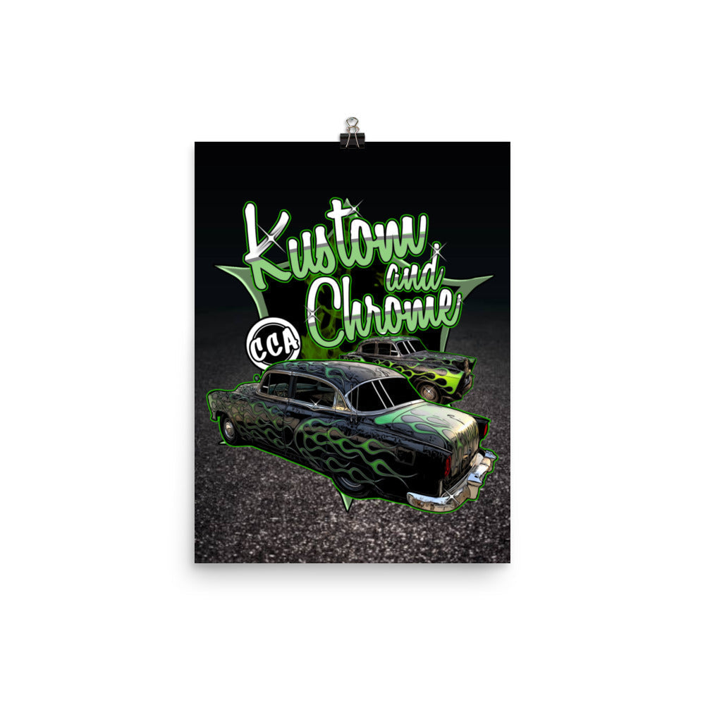 12x16 Kustom And Chrome Poster