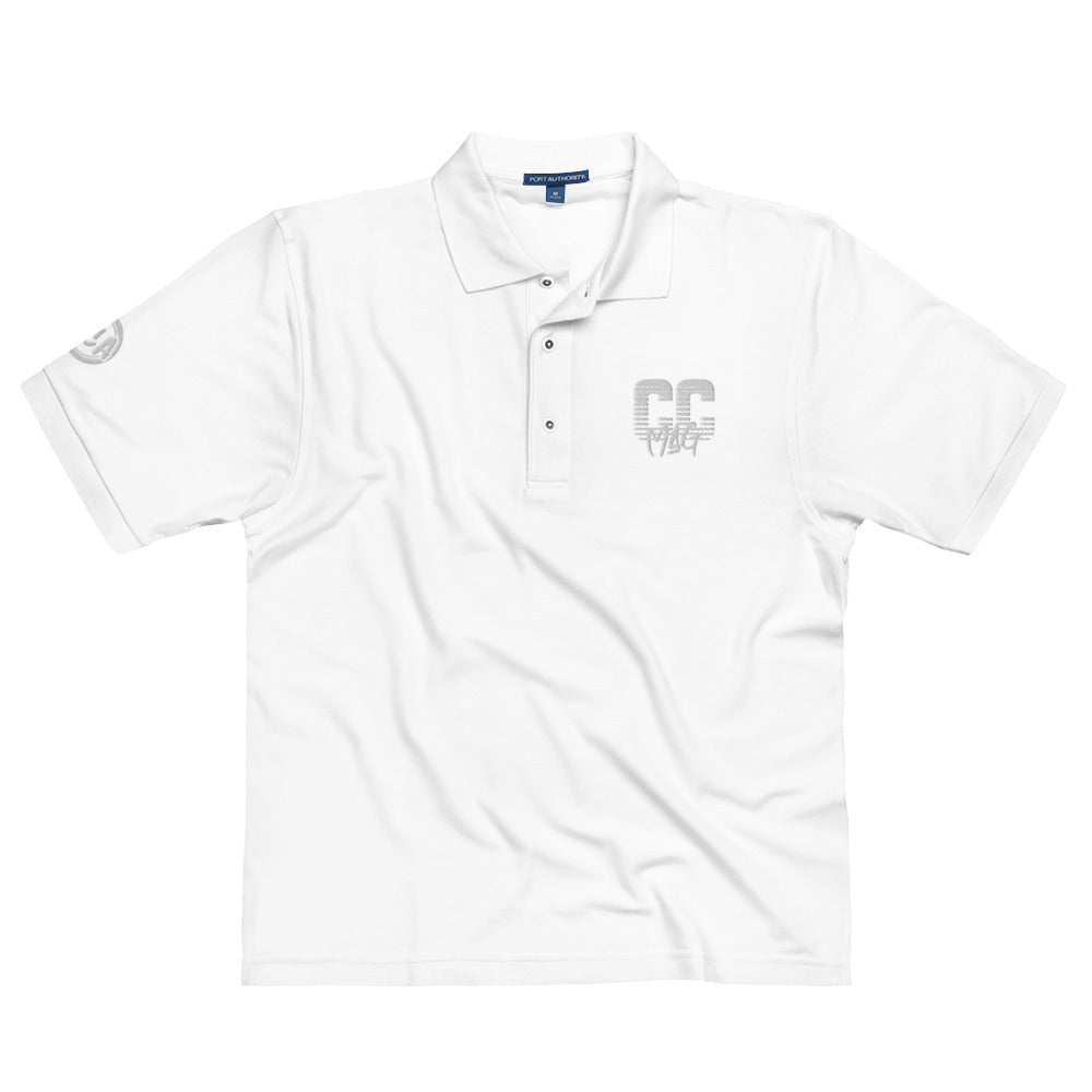 CC Mag White Logo Polo