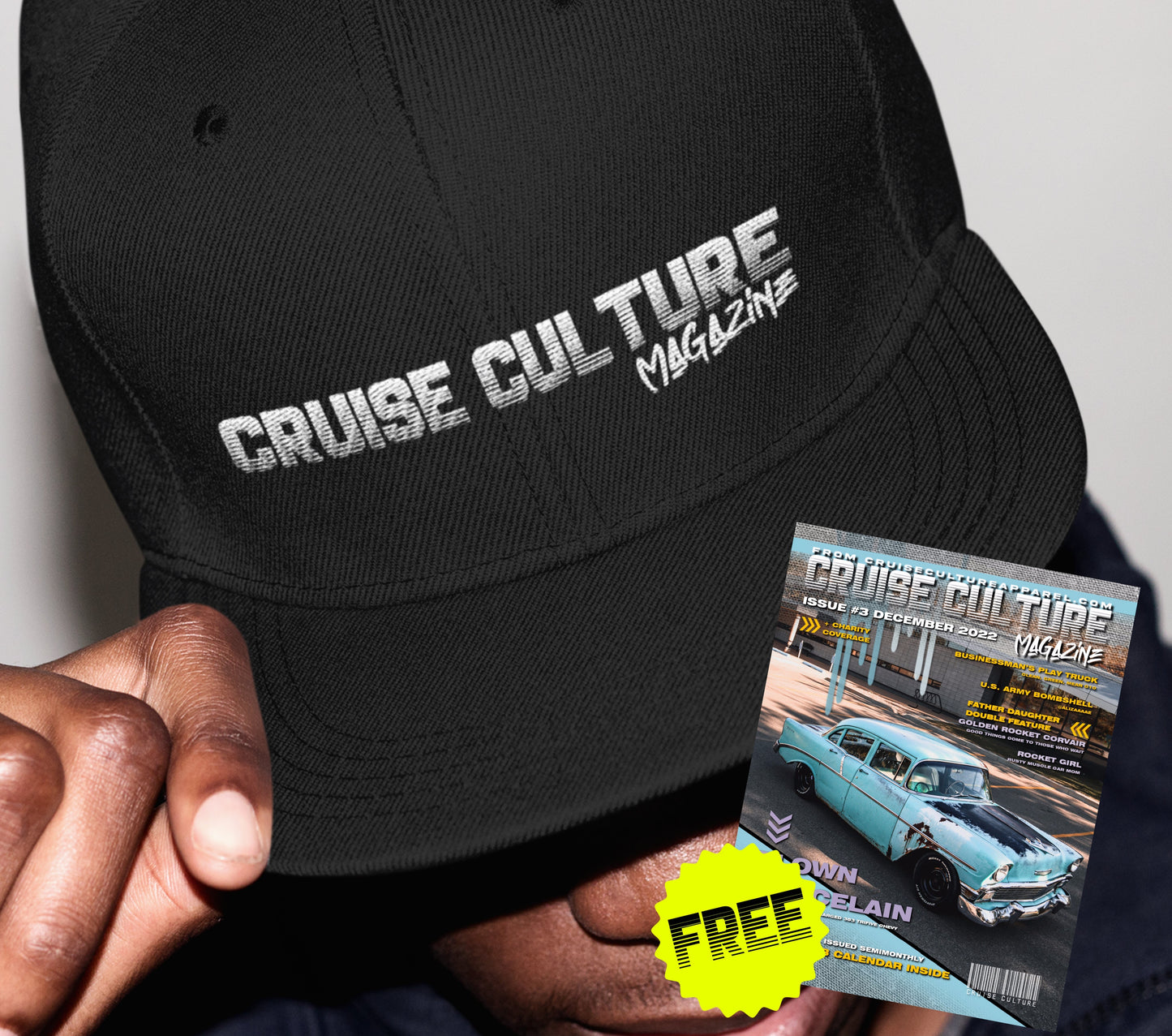 Cruise Culture Magazine Snapback Hat + Magazine