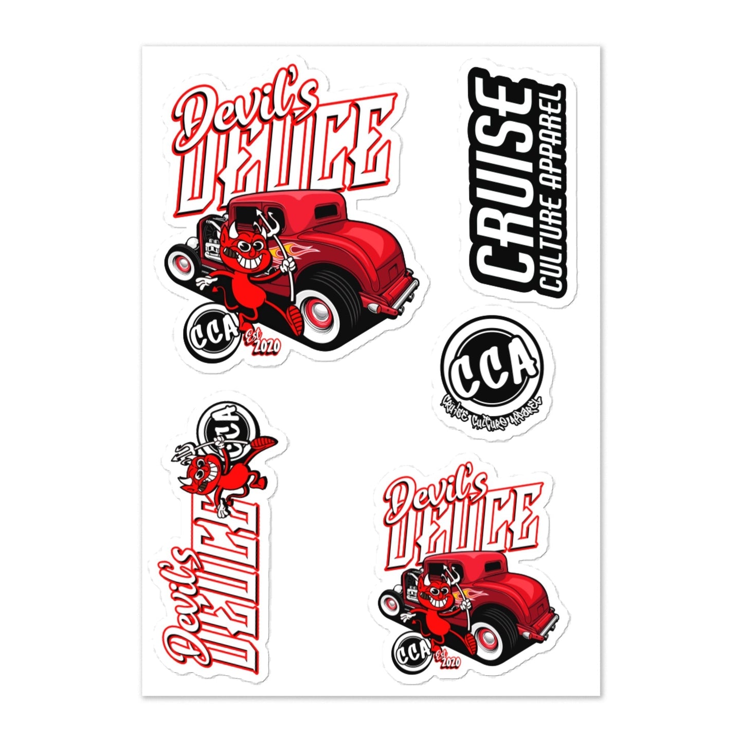 Devil's Deuce Sticker Sheet