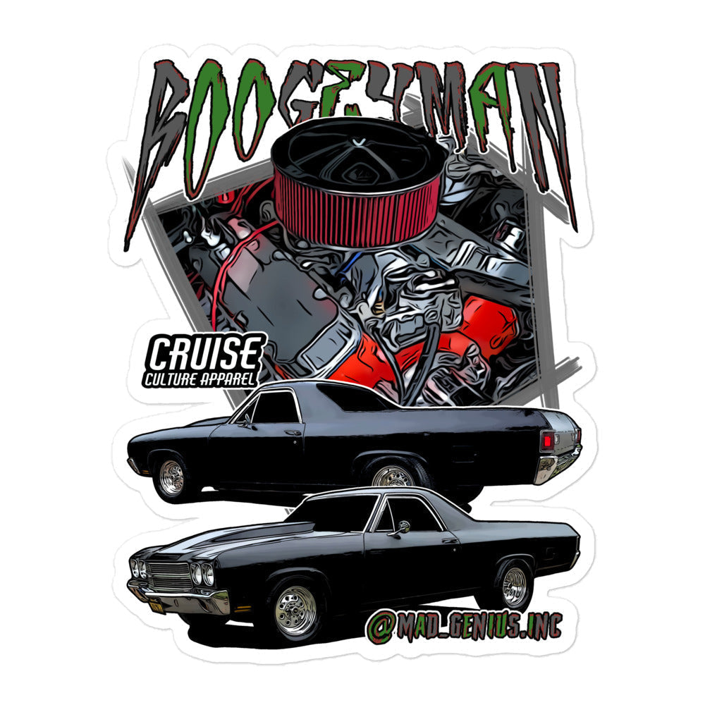 Large Boogeyman El Camino Bubble-free Sticker