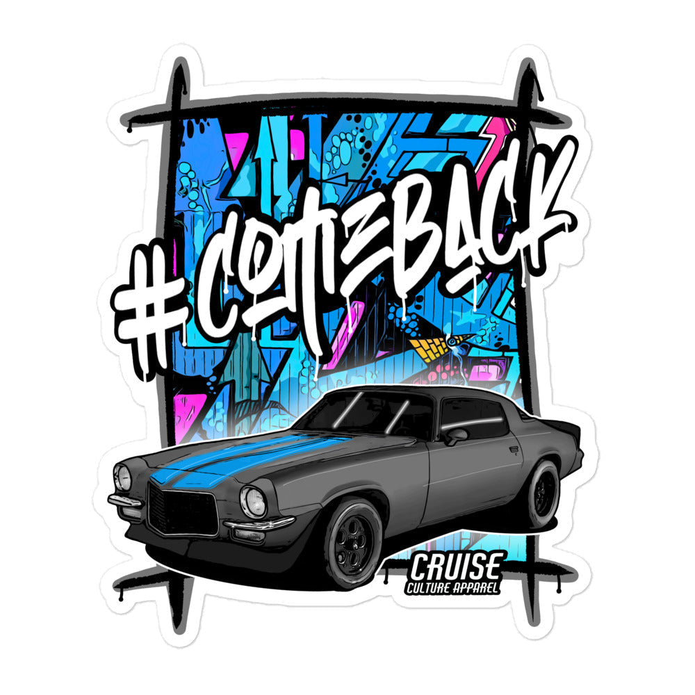 Large Comeback Camaro Bubble-free Sticker