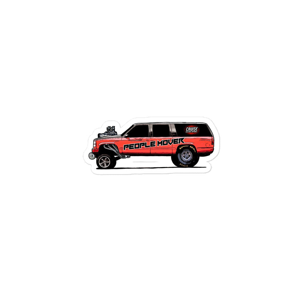 People Mover SUV Gasser Bubble-free Sticker