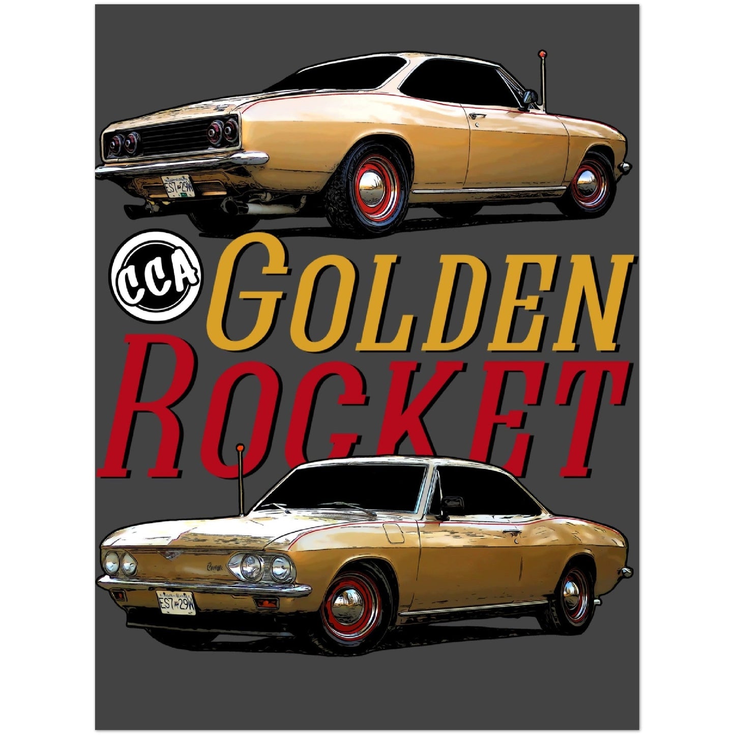 Print Material - 12"x16" Golden Rocket Paper Poster