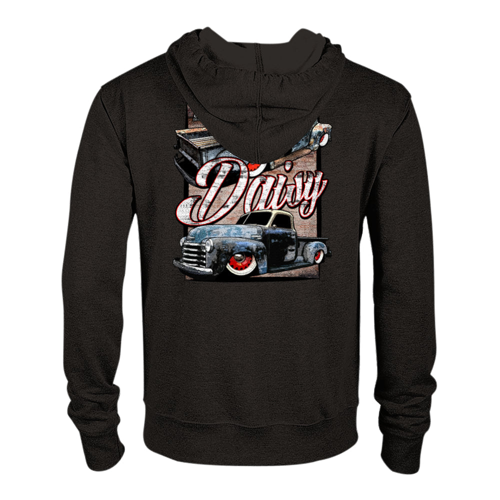 Print Material - Daisy Zip Hoodie