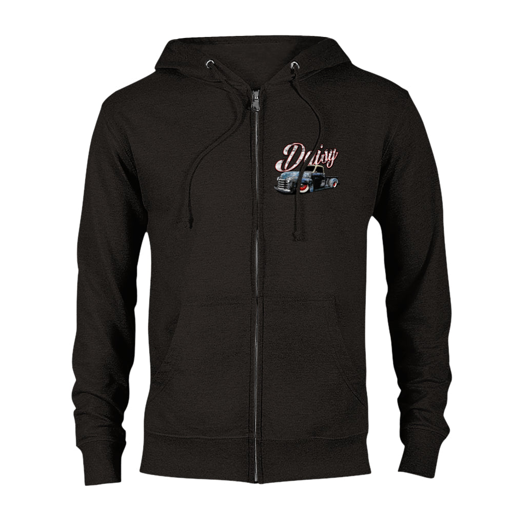 Print Material - Daisy Zip Hoodie