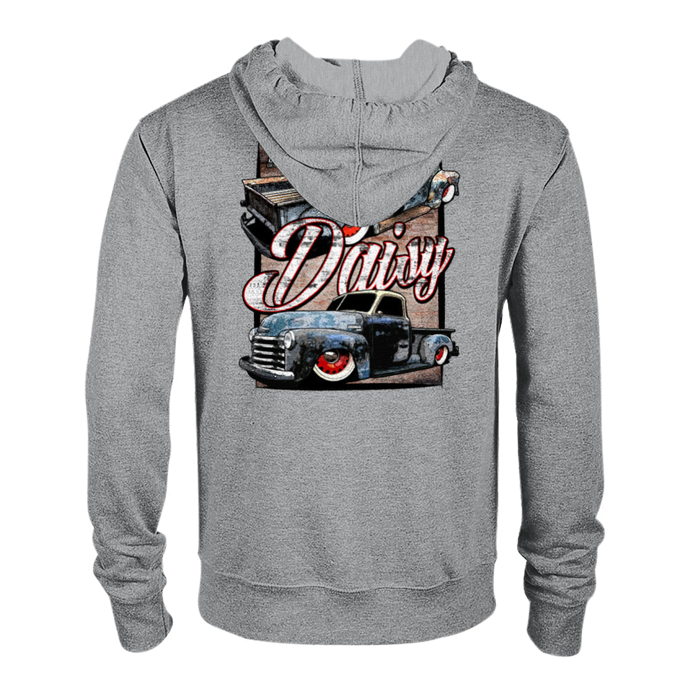 Print Material - Daisy Zip Hoodie