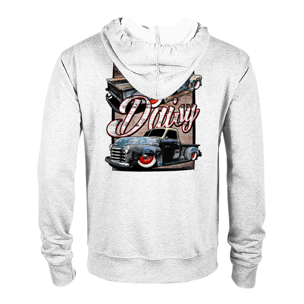 Print Material - Daisy Zip Hoodie