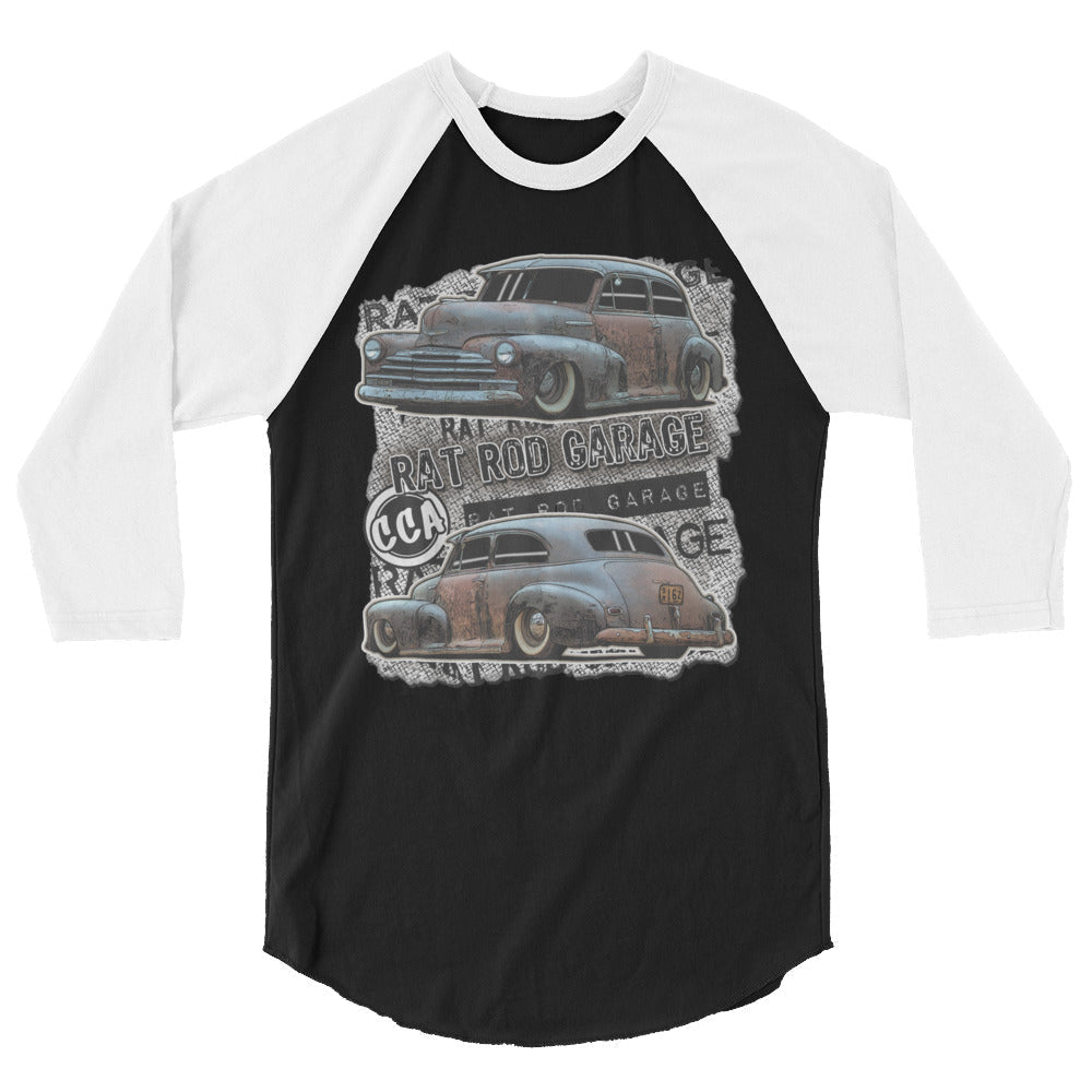 Rat Rod Garage 3/4 Sleeve Shirt