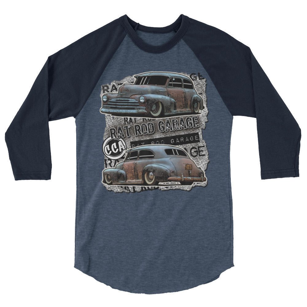 Rat Rod Garage 3/4 Sleeve Shirt