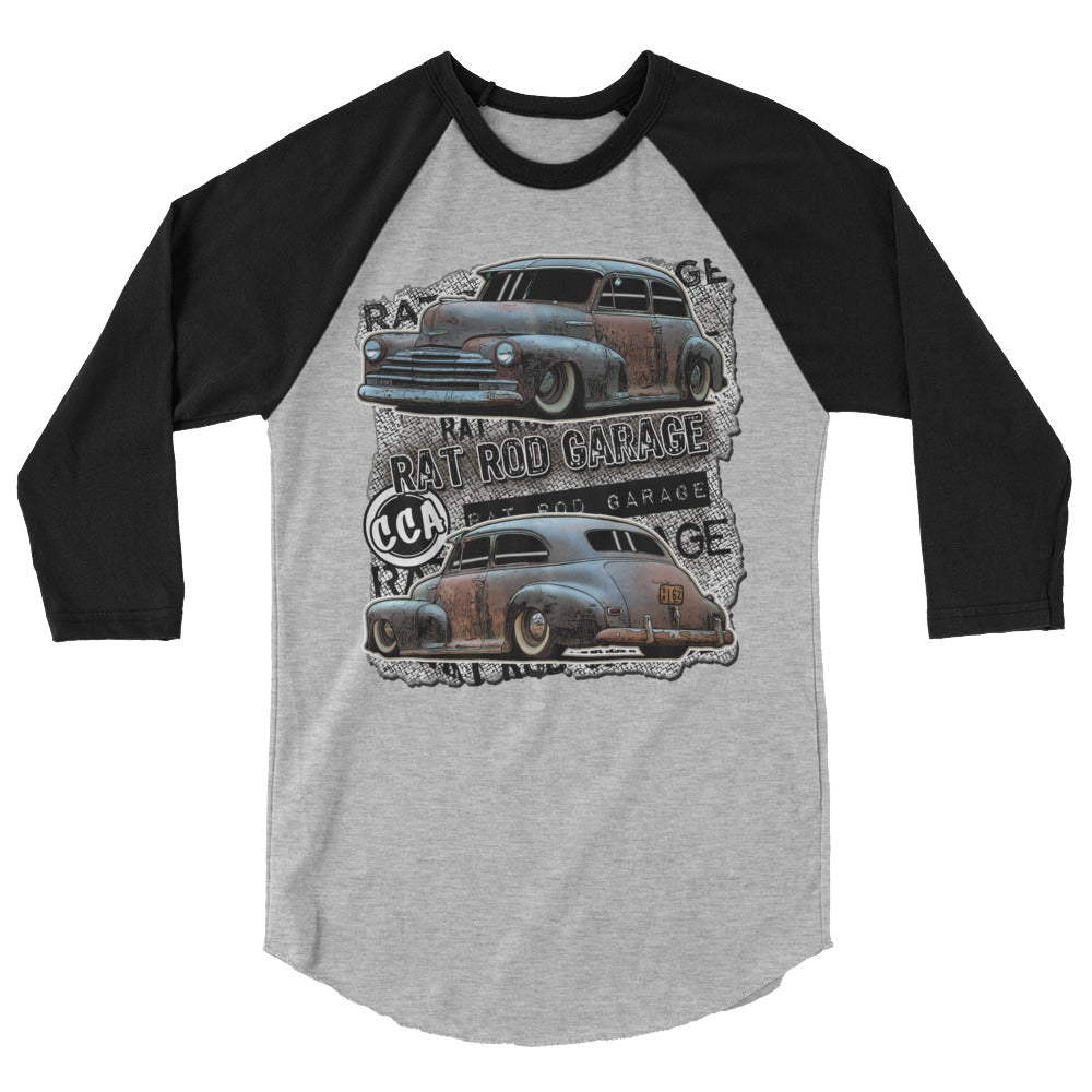 Rat Rod Garage 3/4 Sleeve Shirt