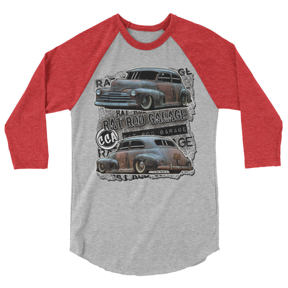 Rat Rod Garage 3/4 Sleeve Shirt