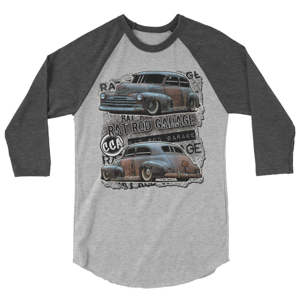 Rat Rod Garage 3/4 Sleeve Shirt