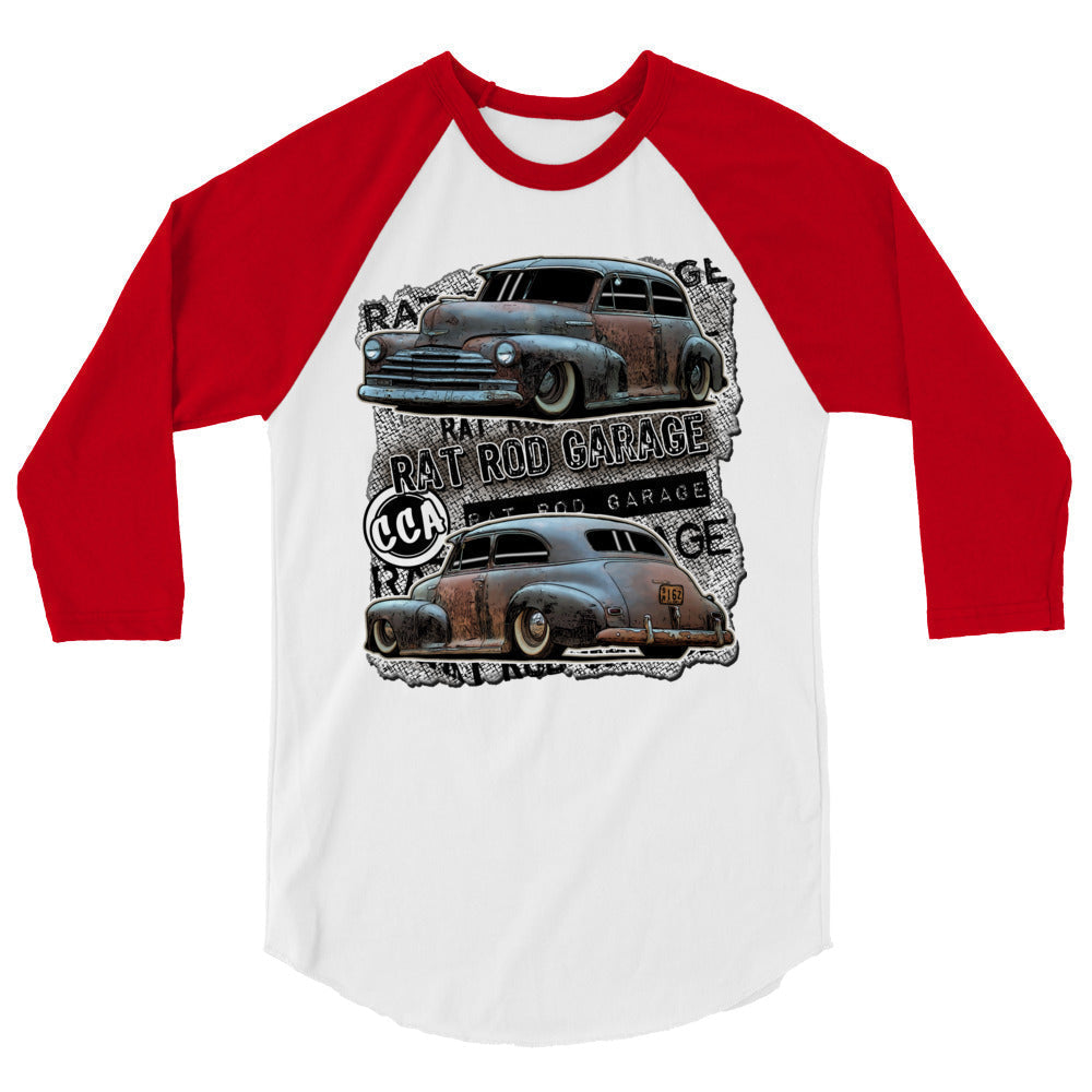 Rat Rod Garage 3/4 Sleeve Shirt