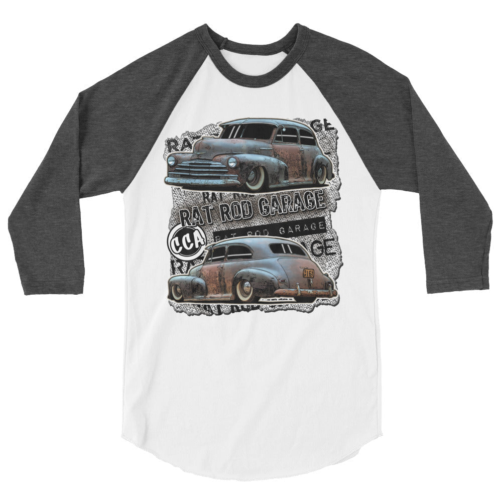 Rat Rod Garage 3/4 Sleeve Shirt