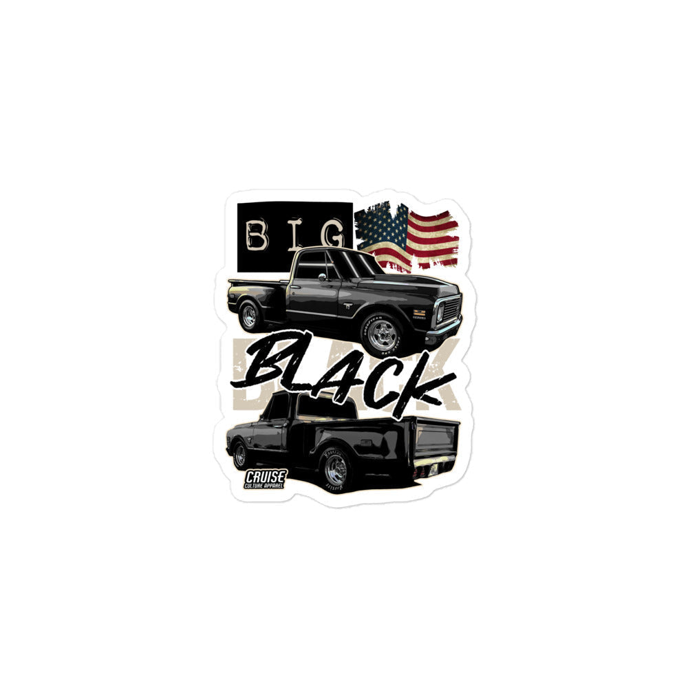 Small Big Black C10 Bubble-free Sticker