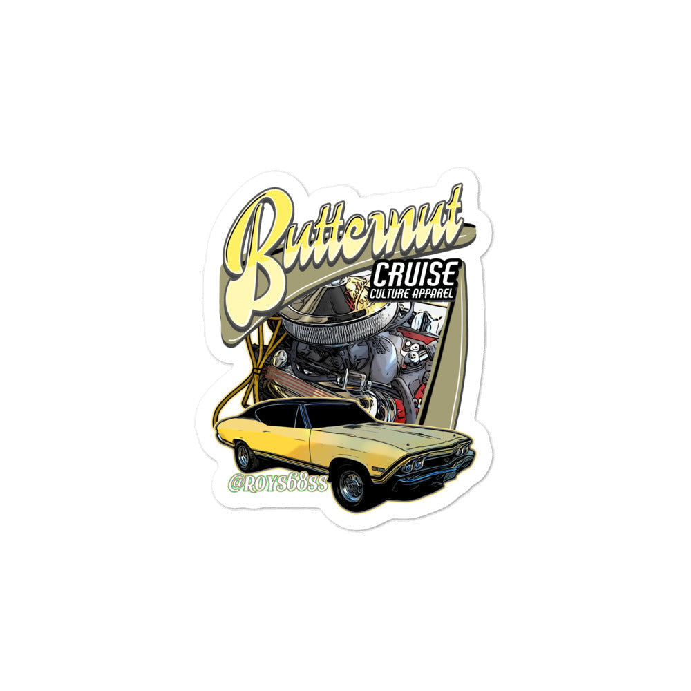 Small Butternut Bubble-free Sticker