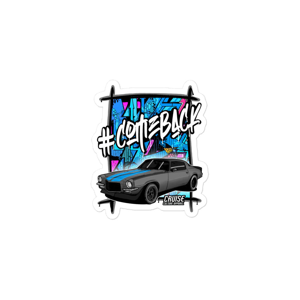 Small Comeback Camaro Bubble-free Sticker