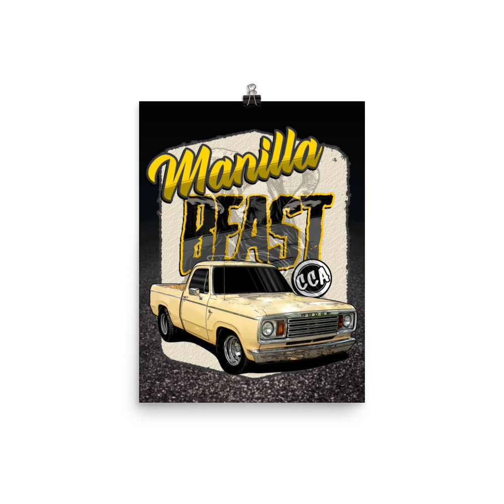 12x16 Manilla Beast Poster