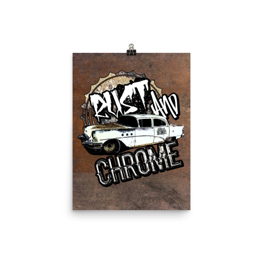 12x16 Rust And Chrome Poster