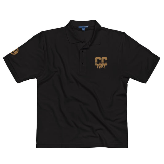 CC Mag Gold Logo With Black Polo