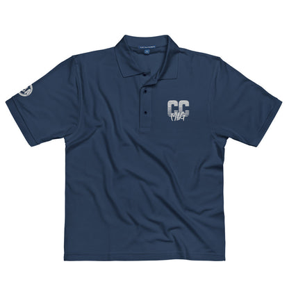 CC Mag White Logo Polo
