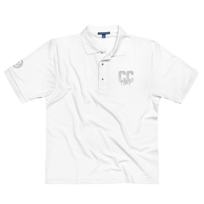 CC Mag White Logo Polo