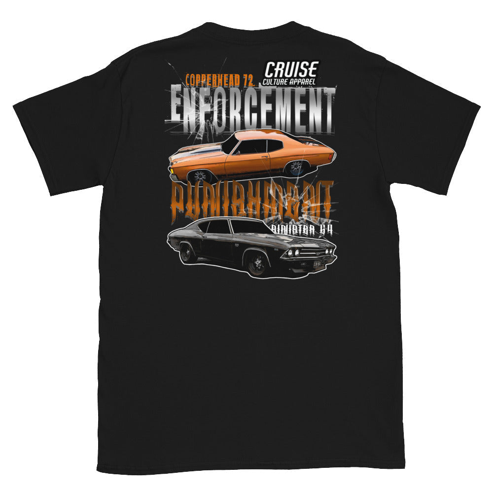 Enforcement And Punishment Short-Sleeve Unisex T-Shirt Back