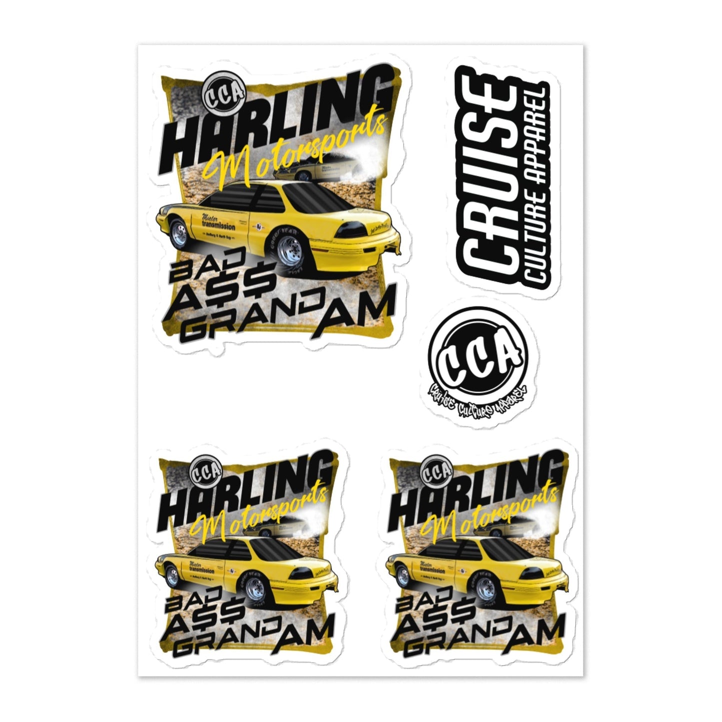 Harling Motorsports Sticker Sheet