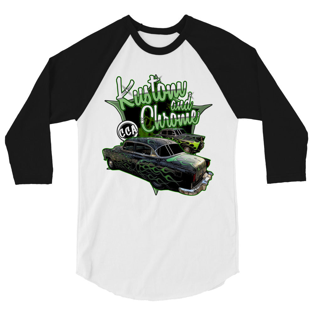 Kustom And Chrome 3/4 Sleeve Shirt