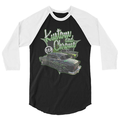 Kustom And Chrome 3/4 Sleeve Shirt