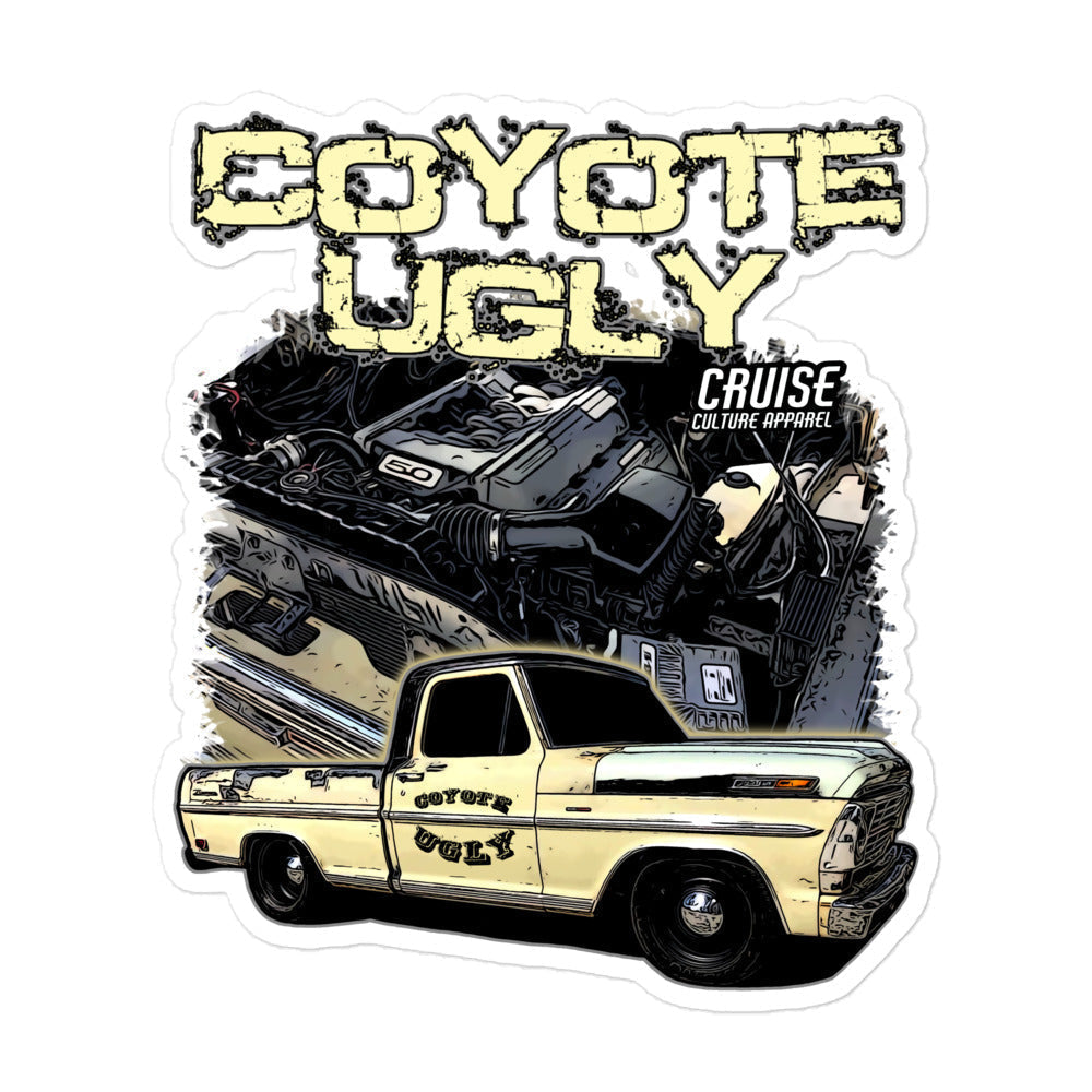Large Coyote Ugly Bubble-free Sticker
