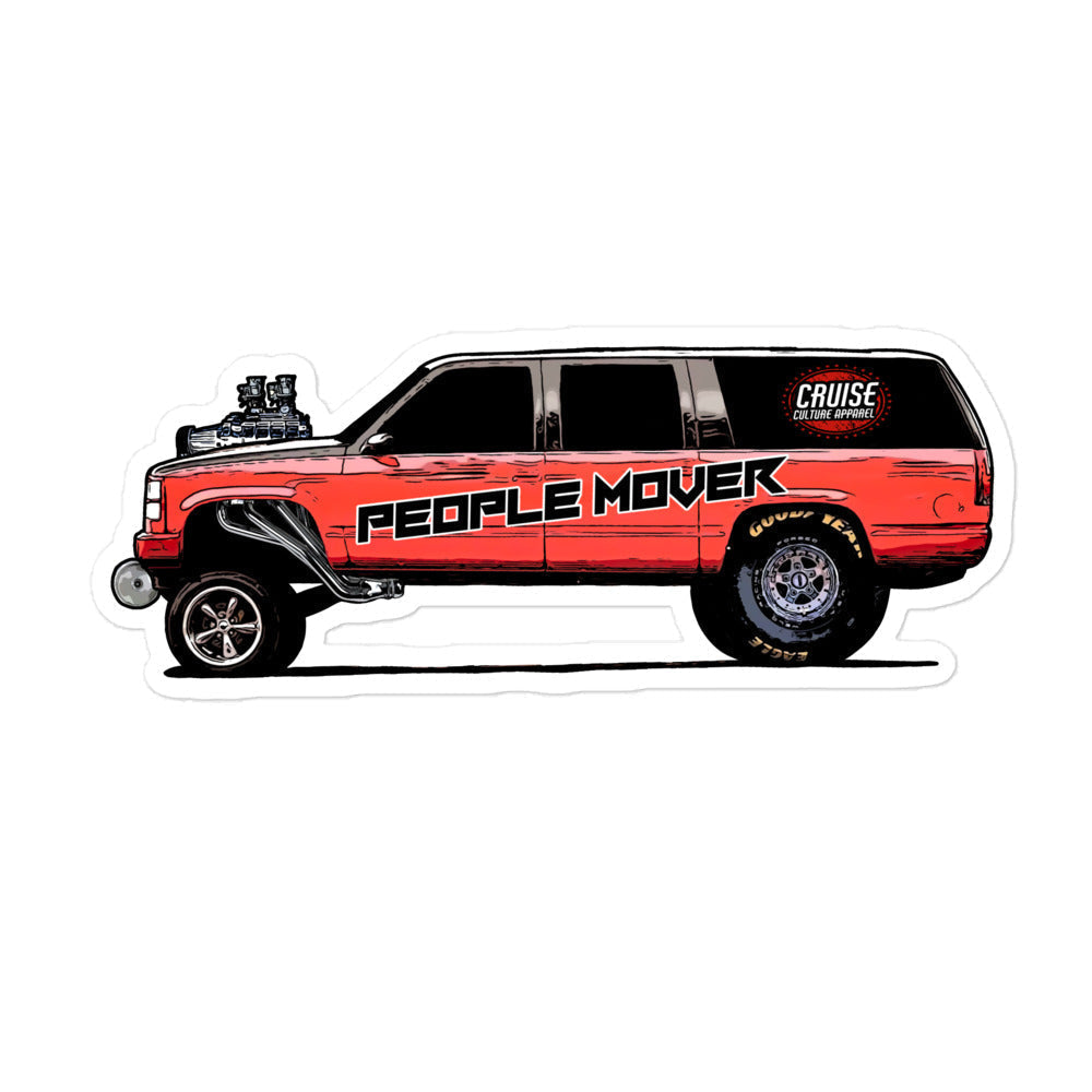 Large People Mover SUV Gasser Bubble-free Sticker