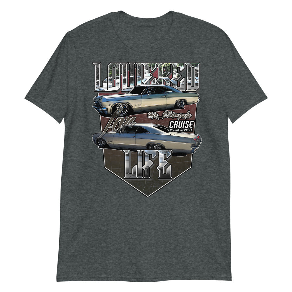 Lowered For Life Impala Short-Sleeve Unisex T-Shirt Front