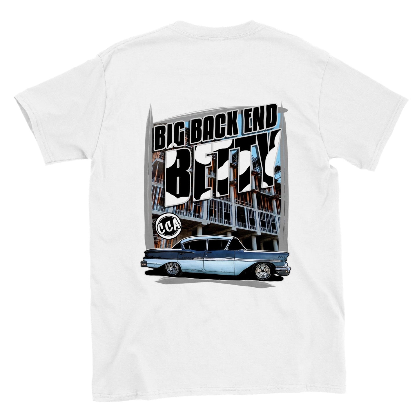 Print Material - Big Back End Betty Biscayne T-shirt Back