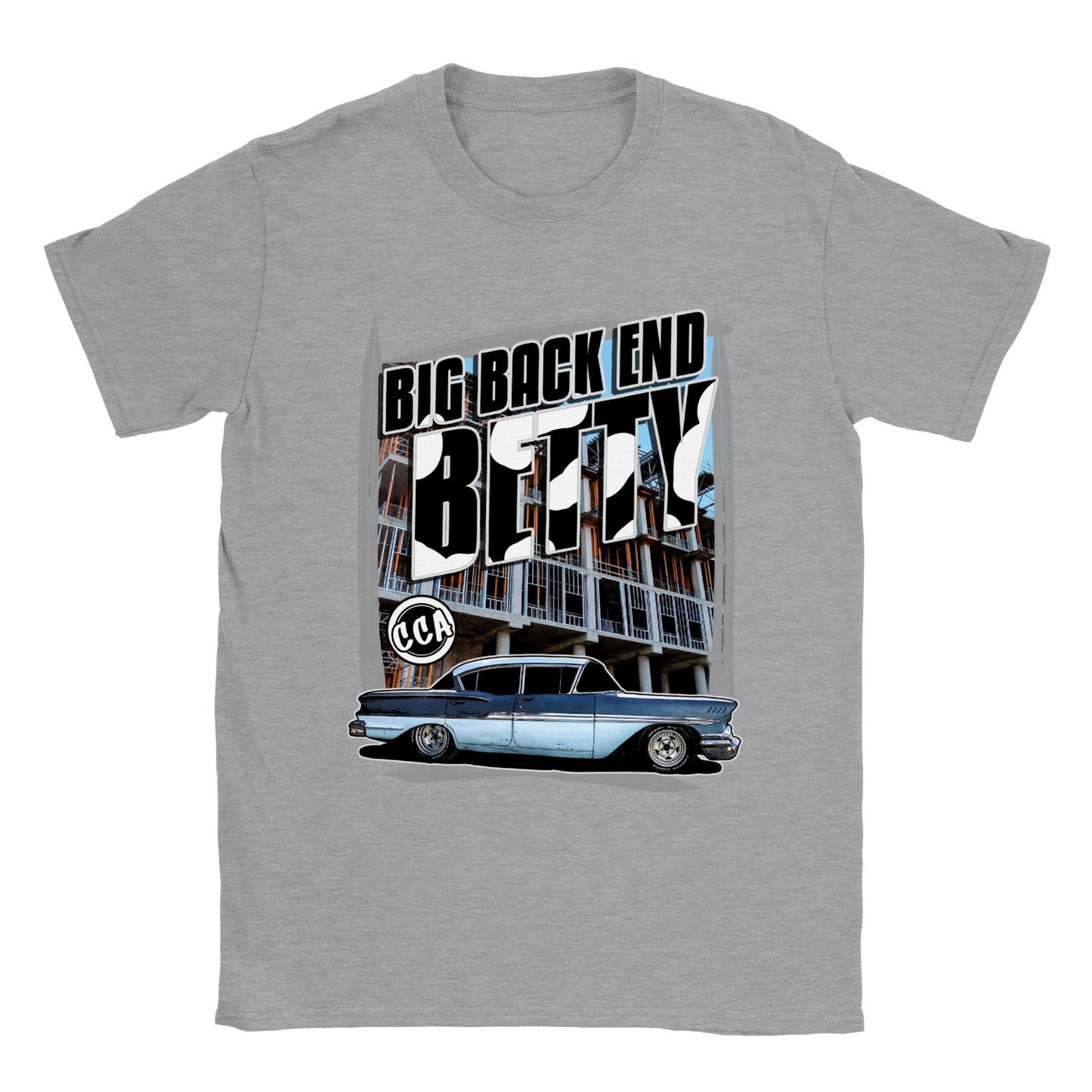 Print Material - Big Back End Betty Biscayne T-shirt Front
