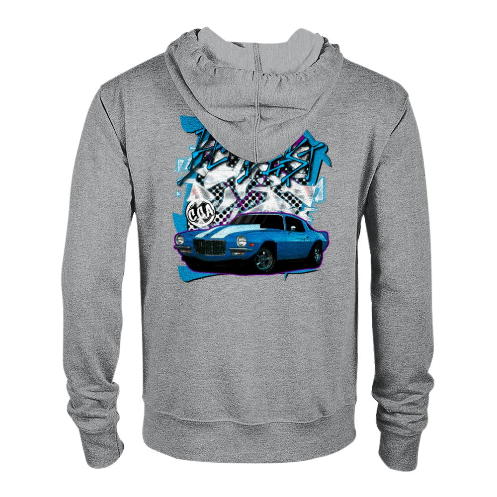 Print Material - Blue Beast Zip Hoodie