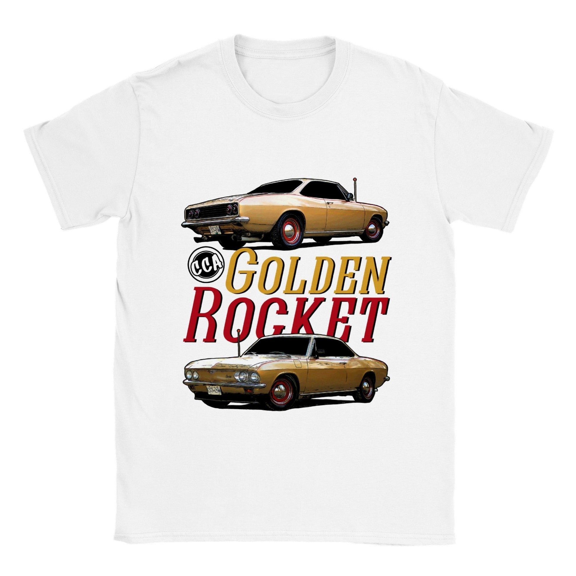 Print Material - Golden Rocket T-shirt
