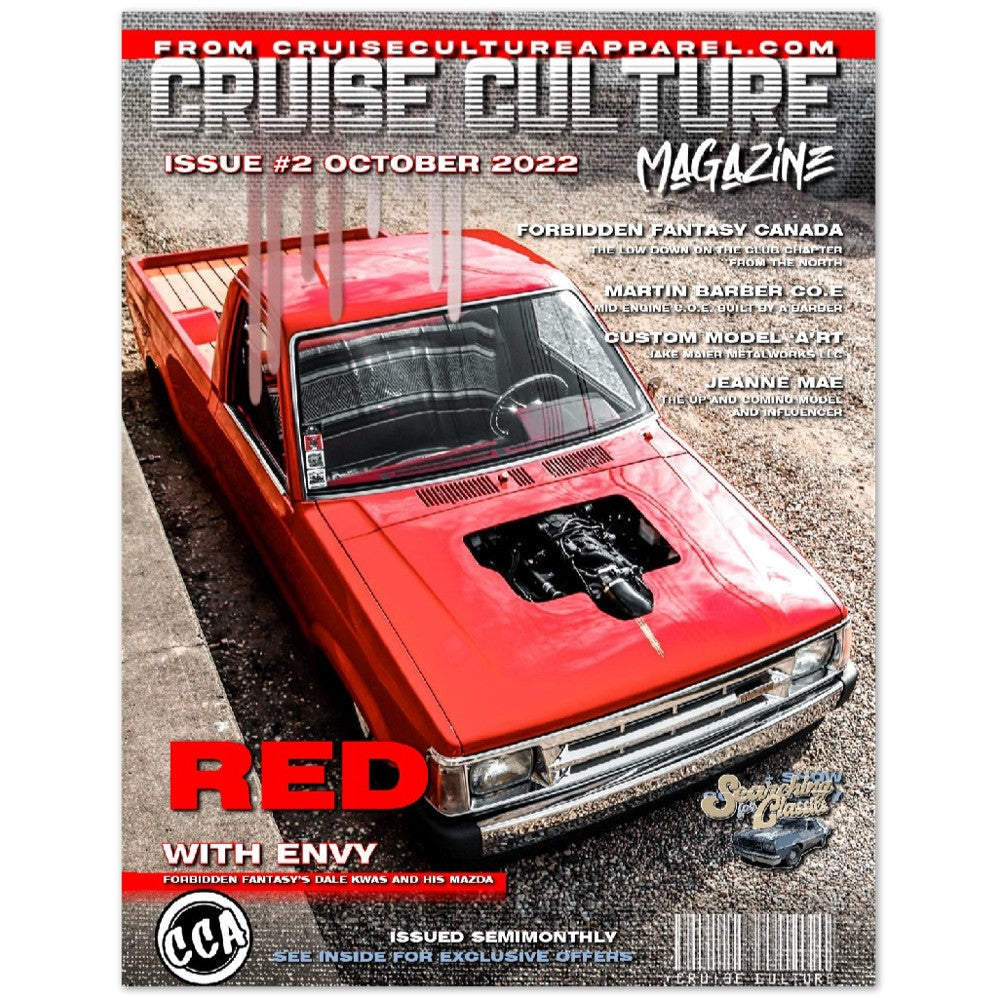 Print Material - Issue #2 October 2022- Cruise Culture Apparel- Red With Envy