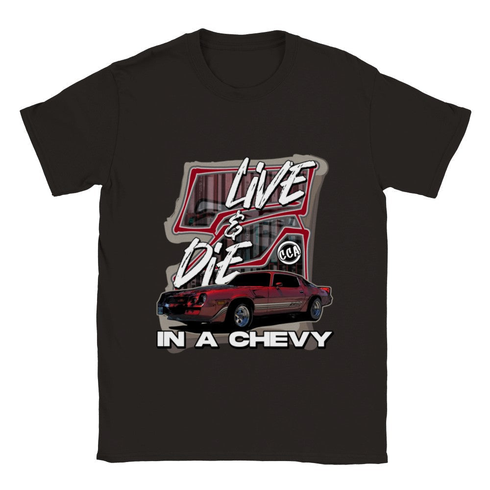 Print Material - Live And Die In A Z28 T-shirt Front