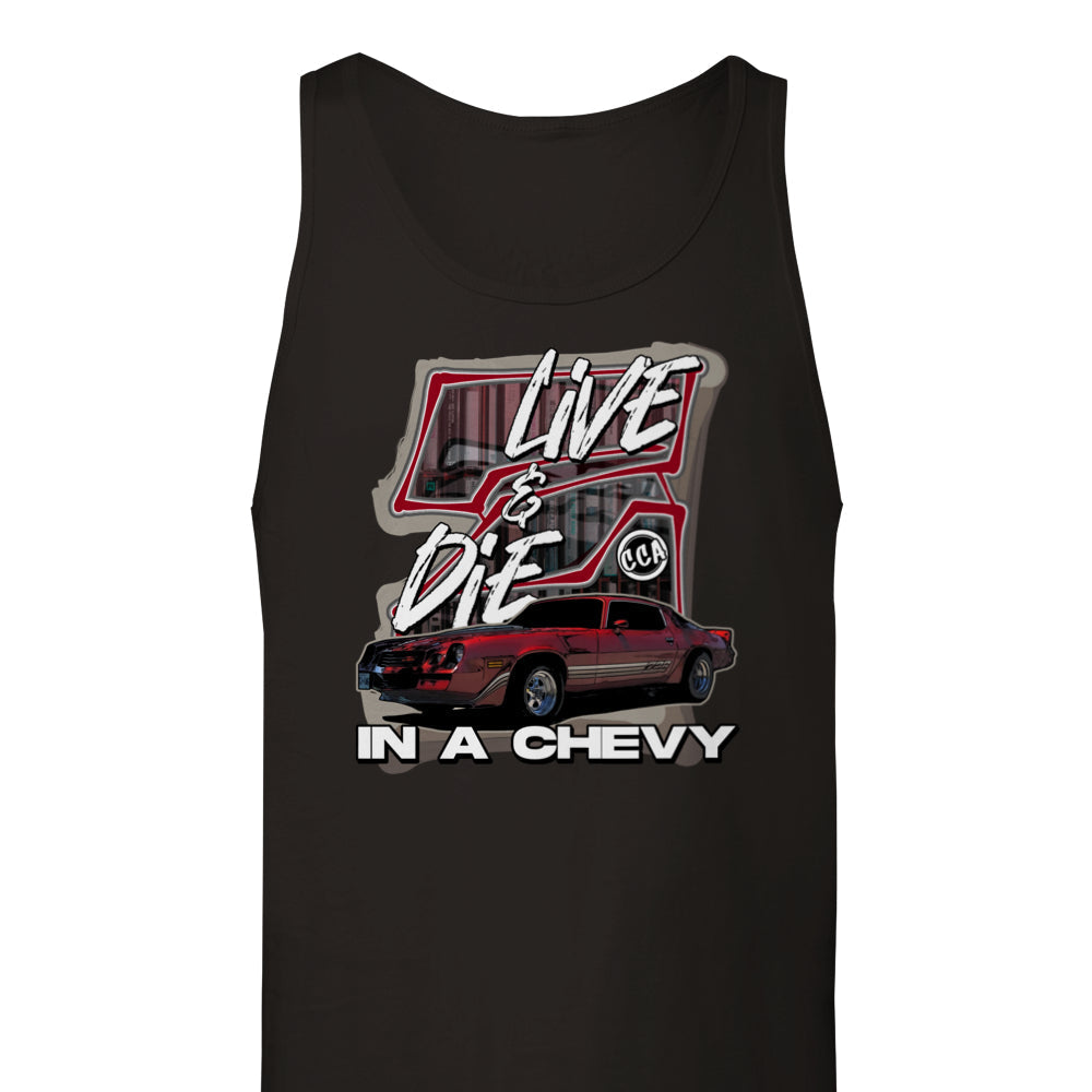 Print Material - Live And Die In A Z28 Tank Top