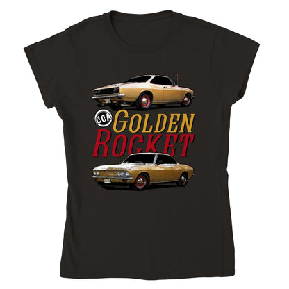 Print Material - Womens Golden Rocket T-shirt