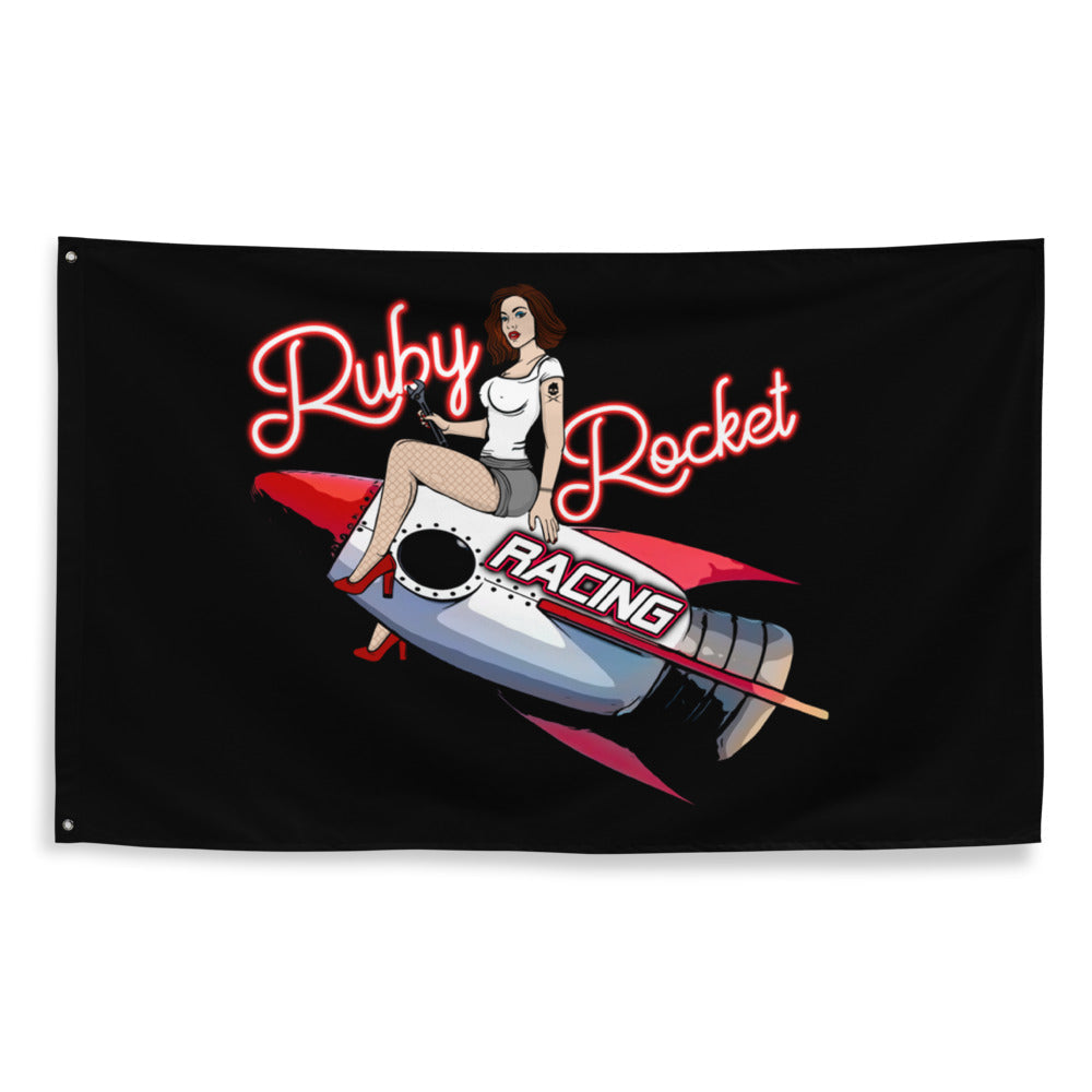 Ruby Rocket Racing Flag