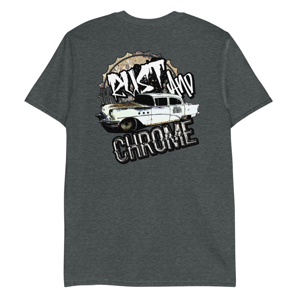 Rust And Chrome Short-Sleeve Unisex T-Shirt Back