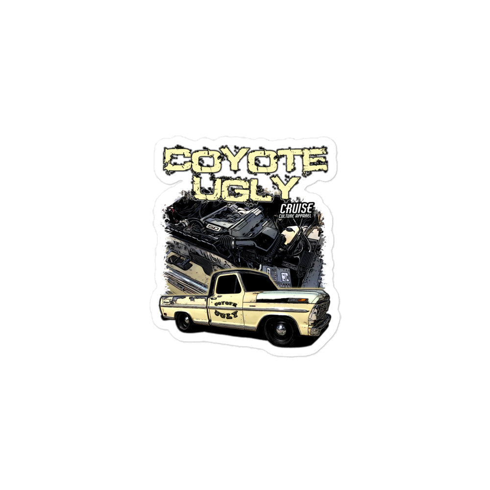 Small Coyote Ugly Bubble-free Sticker