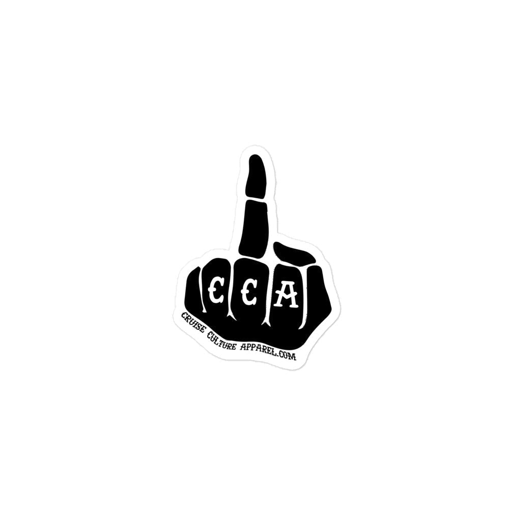 Small Middle Finger Bubble-free Sticker