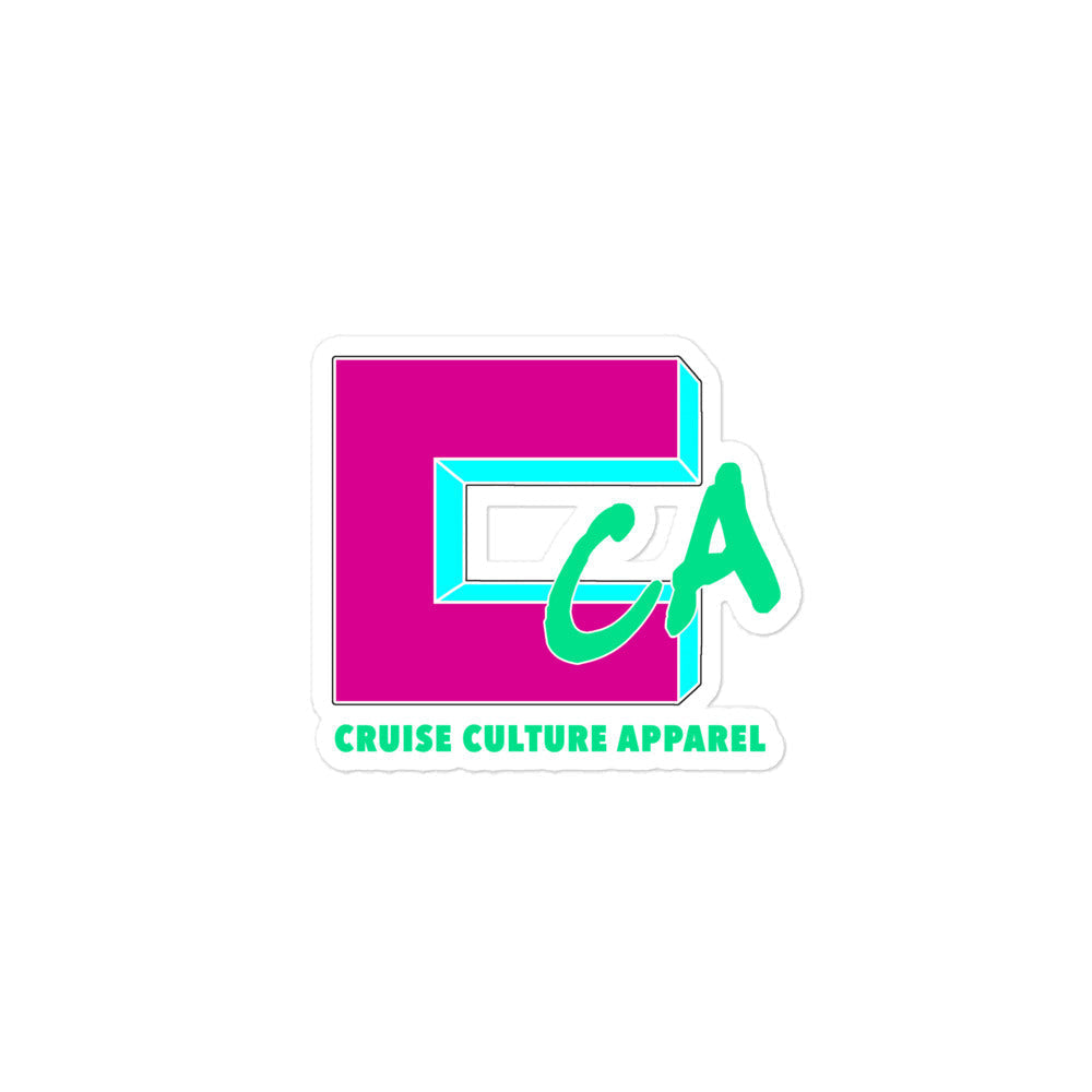 Small Retro CCA sticker – Cruise Culture Apparel