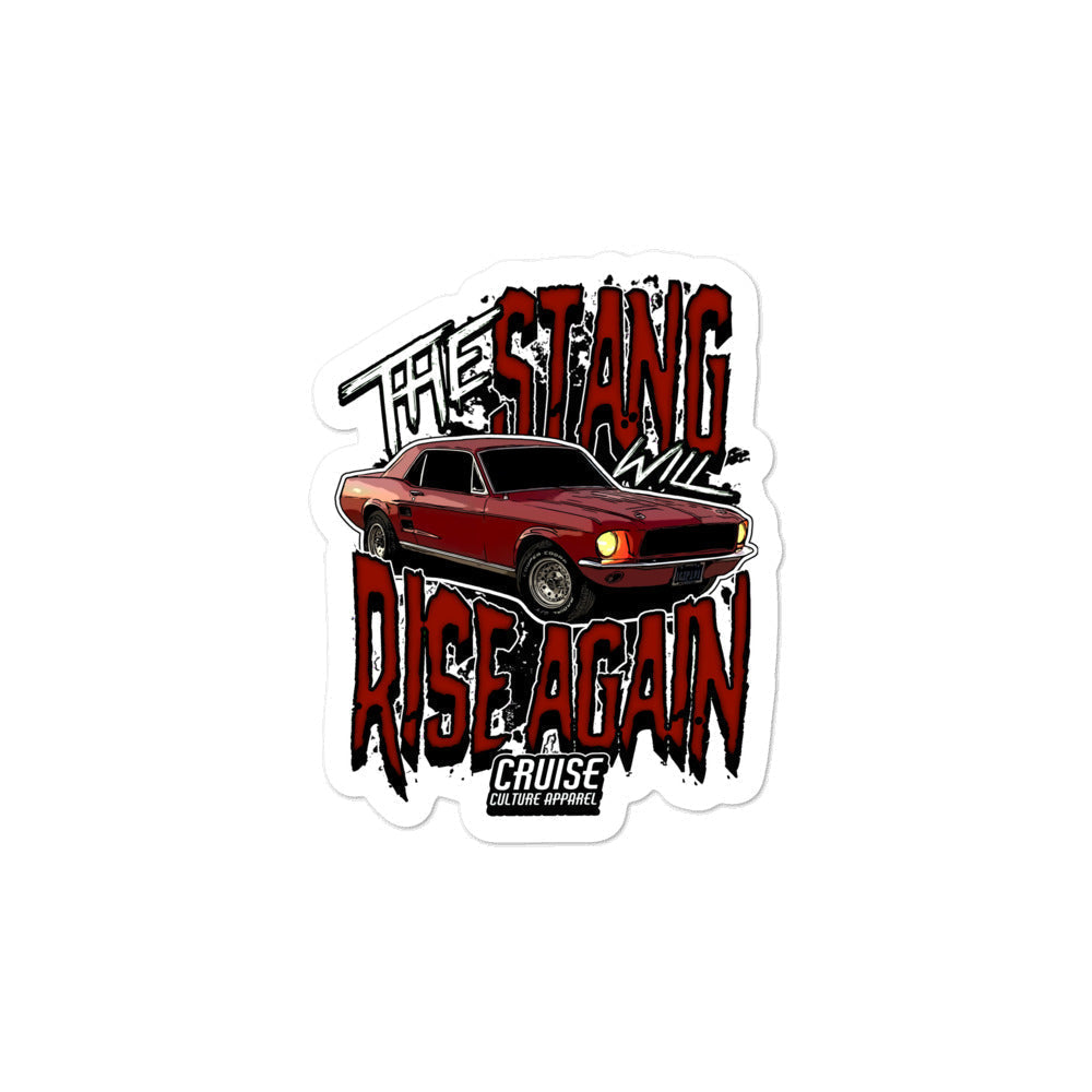 Small Stang Will Rise Bubble-free Sticker