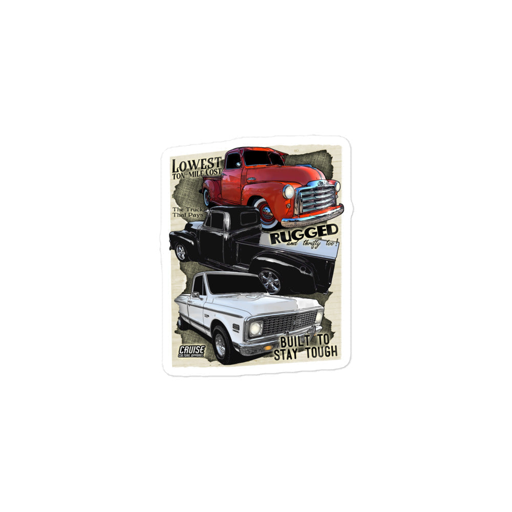 Small Vintage Chevy Truck Sticker